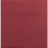 JAM Paper 8.5 x 8.5 Square Envelopes, Dark Red, 100 Pack (31511323g)-Dark red