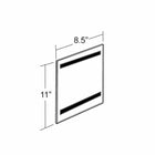 Azar Displays Wall Mount Sign Holder with Magnetic Tape, 10 Pack (129921)-Wall Mount