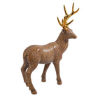 Truu Design Standing Deer Figurine, 9 x 14 inches, Beige-Display: free-standing, perfect to place on an office desk, kitchen countertop, bedroom dresser, coffee table, and other flat surfaces