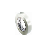 Tartan Filament Tape- Clear - 0.70 in W x 60.14 yd L (18 mm W x 55 m L)-Clear