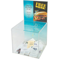 Staples Ticket Collection Box-Ideal for collecting business cards, raffle tickets, suggestions, ballots and more