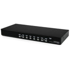 StarTech 1U Rackmount USB KVM Switch with OSD, 8 Port-Extracting the keyboard strokes from the USB connection this KVM enables hot key support for wireless keyboard and mouse combo kits that use a single USB receiver