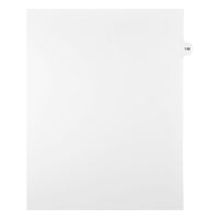 Mark Maker Legal Exhibit Index Tab White Single Tabs, 1/15th Cut, Letter Size, No Holes, Number 138, 25 Pack-White Single Tabs, 1/15th Cut