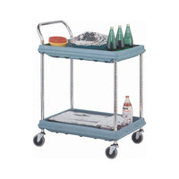 Deep Ledge Utility Cart, Capacity: 400 Lbs., No. of Shelves: 2 (BC2636-2DG)-No. of Shelves: 2