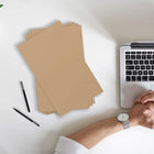 JAM Paper Ledger 60lb Cardstock, 11 x 17 Tabloid, Brown Kraft, 50 Sheets Pack-Composed of 100% recycled content