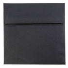 JAM Paper Enveloppes carrées en lin avec fermeture gommée, 5 1/2 x 5 1/2 po, noir, 1000/paquet-Noir
