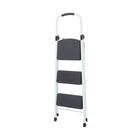 Vestil Fold-Up 3-Step Ladder - 200 lb Capacity-Steel construction with powder coat finish for strength & durability