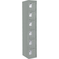 Assembled Lockerette Clean Line Economy Lockers, Locker, 12-Number of Tiers - 6