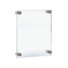 Azar Acrylic Gallery Wall Floating Frames - 15" x 21" - Silver Stand Off Caps - 4 Pack-Sold in a Set of: 4