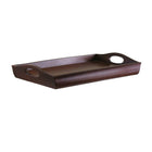 Winsome – Plateau de lit Sedona en bois massif et composite, 10,98 haut. x 24 larg. x 14,3 prof. (po), fini noyer antique-Pattes pliantes, côtés incurvés