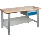 Kleton Pre-Designed Workbenches, 2500 Lbs. Cap., 60" W x 30" D, 34" H (FG282)-Capacity: 2500 lbs.