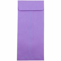 JAM Paper #12 Policy Business Coloured Envelopes - 4.75" x 11" - Violet Purple Recycled - 25 Pack-Colour: Violet Envelope