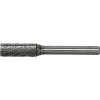 Solid Carbide Burrs, 1/4" Shank-sc9o Double Cut, Bl264, 0.45, 3 Pack-CYLINDER SHAPE WITH END CUT - No.