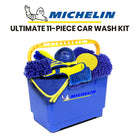 Michelin Ultimate 11-Piece Car Wash Bucket Kit-Large capacity (4.5 gal) bucket with removable grate