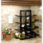 Oceanstar WR1132 Bamboo Wine Rack, 12-Bottle, Dark Espresso-90-day manufacturer's warranty (details with product)