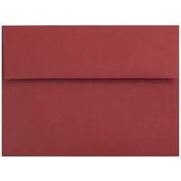 JAM Paper A7 Invitation Envelopes, 5.25 x 7.25, Dark Red, 250 Pack (31511307H)-Red dark base envelope