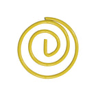 JAM Paper Circular Coloured Papercloops, Yellow Round Paper Clips, 5 Packs of 50, 250 Total (2187140g)-Material: Metal