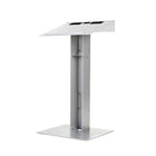 Urbann Y55 Lectern No Wheels - Natural Wood, Aluminum Grey-Colour: Light grey