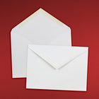 JAM Paper A6 Invitation Envelopes, 4.75 x 6.5, White with V-Flap, 250 Pack (J0567H)-Paper Weight: 24 lbs.