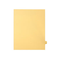 Mark Maker Legal Exhibit Index Tab Buff Single Tabs, 1/26h Cut, Letter Size, No Holes, Letter W, 25 Pack-Buff Single Tabs, 1/26th Cut