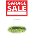 HeadLine 18"x24" Yard Sign  -  "GARAGE SALE"-Constructed of 4mm thick, durable, corrugated plastic