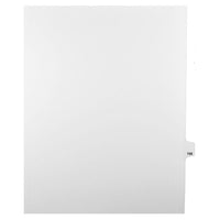 Mark Maker Legal Exhibit Index Tab White Single Tabs, 1/25th Cut, Letter Size, No Holes, Number 168, 25 Pack-White Single Tabs, 1/25th Cut