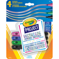 Crayola Project Metallic Outline Markers - 4 Pack-Includes 4 metallic outline markers