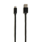 NXT Technologies 10 ft Braided Lightning to USB Cable - Black-10' braided cable resists snags and tangles