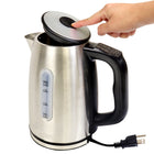 Kenmore 1.7L Cordless Electric Tea Kettle with 6 Temperature Presets-Built-in safety features include locking lid, non-slip cool touch handle, automatic shut-off and boil dry protection
