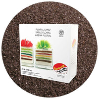 Sandtastik Floral Coloured Sand, 25 lb (11.3 kg) Box, Dark Grey-Coarse grain with natural sparkle throughout