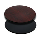 Flash Furniture 30" Round Table Top with Black or Mahogany Reversible Laminate Top-Restaurant Dining Table Top