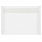 JAM Paper 8.75" x 11.5" Booklet Catalog Translucent Vellum Envelopes - Clear - 50 Pack -Clear translucent vellum booklet envelope