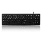Adesso AKB-235UB Antimicrobial Waterproof Advanced Silicone Desktop Keyboard-Antimicrobial Waterproof Desktop Keyboard
