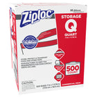 Ziploc Double Zipper Storage Bags, 7" x 7-7/16", 500 Pack-Made of durable, long-lasting plastic