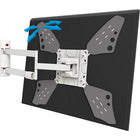 Support mural long pour TV écran plat/incurvé, repli, rotation, pivot et inclinaison, télés de 32 po à 70 po/81 cm à 178 cm-Distance minimale du mur : 2,4 po / 6 cm
Distance maximale du mur : 25,2 po / 64,2 cm