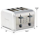 Kenmore 4-Slice Toaster with Dual Controls - White-High-lift lever lets you safely remove small or broken pieces of toast