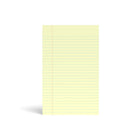 Staples Narrow Ruled Notepad - 5" x 8" - Canary - 50 Sheets/Pad - 12 Pack-Sheet size: 5" x 8"