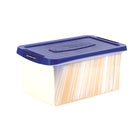 Bankers Box Heavy Duty 20" Plastic Letter File Box-Plastic storage containers with lids provides organized and secure storage and transport of 20  of letter files