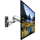 North Bayou F500S Full Motion TV Wall Mount for 50" to 60" TV - Silver-Integrated cable management