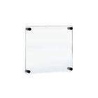 Azar Acrylic Gallery Wall Floating Frames - 20" x 20" - Black Stand Off Caps - 4 Pack-Sold in a Set of: 4