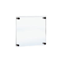 Azar Acrylic Gallery Wall Floating Frames - 20" x 20" - Black Stand Off Caps - 4 Pack-Sold in a Set of: 4