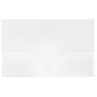 JAM Paper Plastic Heavy Duty Two Pocket Folders, Clear, 12 Pack (3383Hcldg)-Size: 9" x 12"
