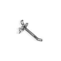Azar Displays 2" x 0.287" Plastic Pegboard Hooks, Clear, 50 Pack-Used for pegboard and slatwall
