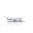 ShoppingAll Ergonomic Height and Angle Adjustable Laptop Stand Riser for Laptop Up to 17" - Silver-6