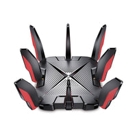 TP-Link Archer GX90 AX6600 Tri-Band Wi-Fi 6 Gaming Router-5 GHz: 4804 Mbps (802.11ax, HE160), 5 GHz: 1201 Mbps (802.11ax), 2.4 GHz: 574 Mbps (802.11ax)