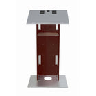 Urbann Lutrin K2 sans roulettes - aluminium et bois - tout acajou-610 mm x 510 mm x 1143 mm (24" x 20" x 45")