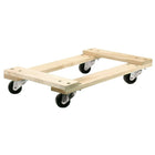 KLETON – Socle roulant de capacité moyenne en érable, tout en bois, 24 po de profondeur-Type de roulettes : 3 po, en polyoléfine