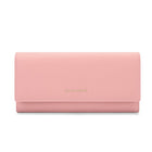 Champs - Portefeuille extensible trifold RFID - Rose-Faux cuir, rose