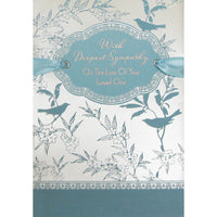 Rosedale 5-1/2" x 8" Loss Of Loved One Sympathy Greeting Cards And Envelopes, 6 Pack (19939)-Printed on premium uncoated card stock