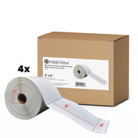 Premium Tape 4" x 6" (102 mm x 152 mm) Thermal Transfer Labels - 3" (76 mm) Core - 4 Rolls-Thermal Transfer Labels